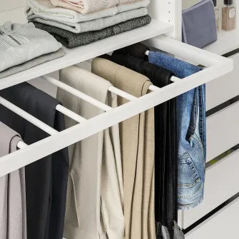 IKEA KOMPLEMENT Umeras pantaloni culisant, alb, 100x58 cm
