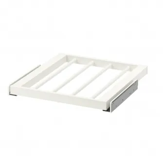 IKEA KOMPLEMENT Umeras pantaloni culisant, alb, 50x58 cm