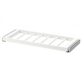 IKEA KOMPLEMENT Umeras pantaloni culisant, alb, 75x35 cm