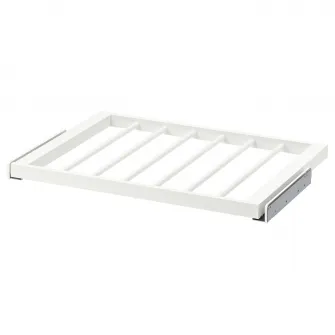 IKEA KOMPLEMENT Umeras pantaloni culisant, alb, 75x58 cm
