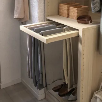 IKEA KOMPLEMENT Umeras pantaloni culisant, aspect stejar antichizat, 50x58 cm