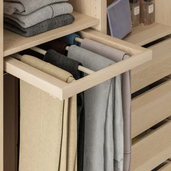 IKEA KOMPLEMENT Umeras pantaloni culisant, aspect stejar antichizat, 50x58 cm
