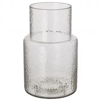 IKEA KONSTFULL Vaza, sticla transparenta/cu model, 26 cm