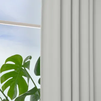 IKEA KORGMOTT Draperii opace, 2buc., alb/rjns, 145x300 cm