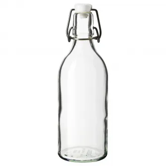 IKEA KORKEN Sticla cu dop, sticla transparenta, 0.5 l