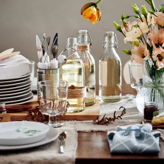 IKEA KORKEN Sticla cu dop, sticla transparenta, 0.5 l