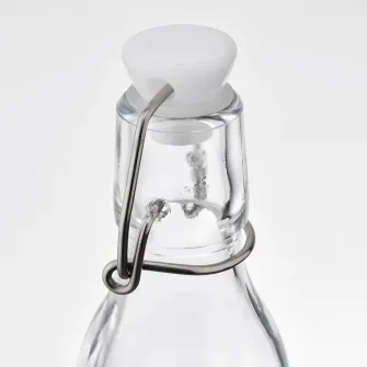 IKEA KORKEN Sticla cu dop, sticla transparenta, 15 cl