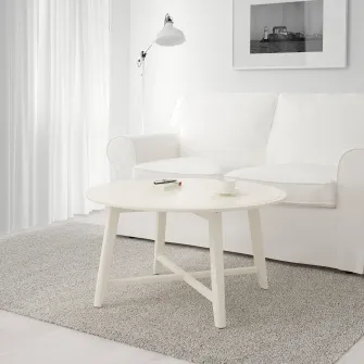IKEA KRAGSTA Masuta cafea, alb, 90 cm