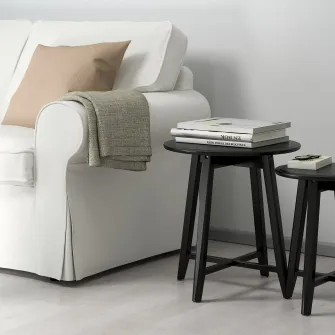 IKEA KRAGSTA Set 2 mese, negru