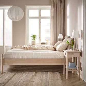 IKEA ÅKREHAMN Saltea din spuma, ferma/alb, 90x200 cm