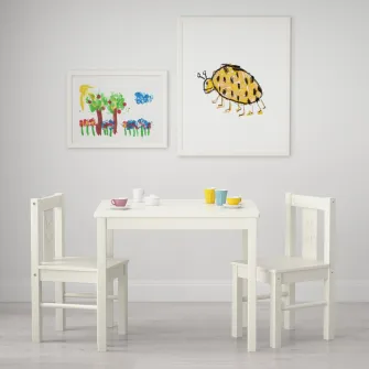 IKEA KRITTER Scaun pentru copii, alb