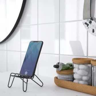 IKEA KRUBBET Suport telefon mobil, negru