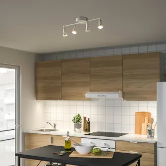 IKEA KRUSNATE Plafoniera 4 spoturi, alb