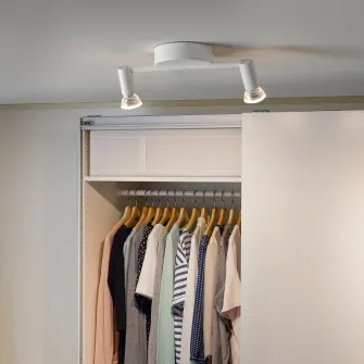 IKEA KRUSNATE Plafoniera cu 2 spoturi, alb