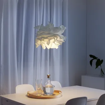 IKEA KRUSNING Abajur lustra, alb, 43 cm