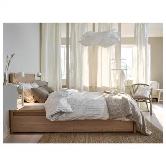IKEA KRUSNING Abajur lustra, alb, 85 cm