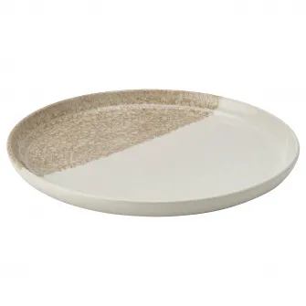 IKEA KRUSTISTEL Farfurie aperitiv, cu model/bej deschis, 20 cm