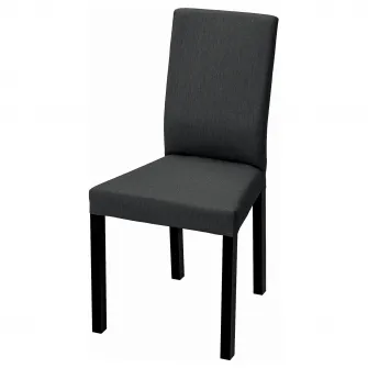 IKEA KÄTTIL Scaun, negru/Knisa gri inchis