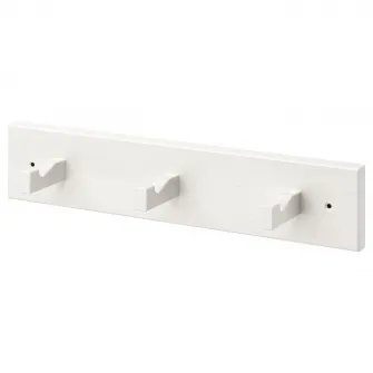 IKEA KUBBIS Cuier 3 agatatori, alb