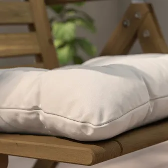 IKEA KUDDARNA Perna scaun exterior, gri deschis-bej, 44x44 cm