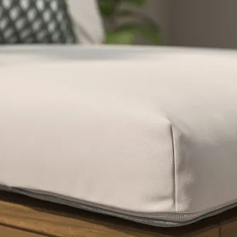 IKEA KUDDARNA Perna sezut exterior, gri deschis-bej, 62x62 cm