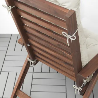 IKEA KUDDARNA Perna sezut/spate, exterior, gri deschis-bej, 116x45 cm