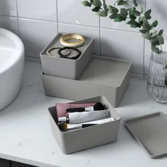 IKEA KUGGIS Capac, gri, 13x18 cm