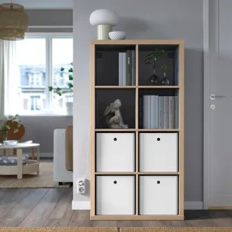 IKEA KUGGIS Cutie cu capac, alb, 32x32x32 cm