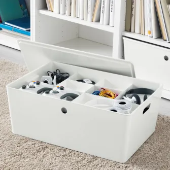 IKEA KUGGIS Organizator 8 compartimente, alb