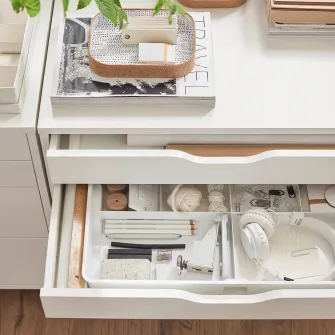 IKEA KUGGIS Organizator 8 compartimente, alb