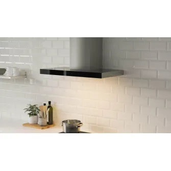 IKEA KULINARISK Hota perete, inox/sticla, 90 cm