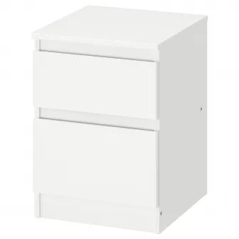 IKEA KULLEN Comoda 2 sertare, alb, 35x49 cm