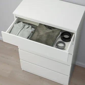 IKEA KULLEN Comoda 5 sertare, alb, 70x112 cm