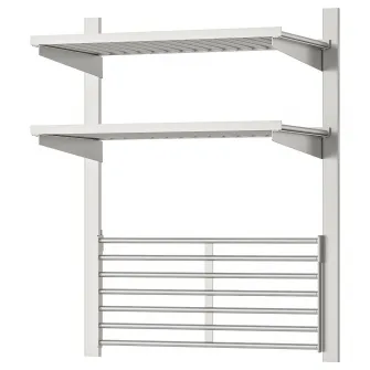 IKEA KUNGSFORS Sina suspendare+polita/gratar prt, inox