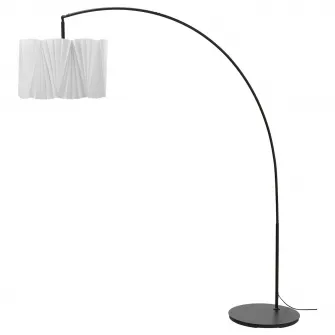IKEA KUNGSHULT / SKAFTET Lampadar, arcuit, alb/negru