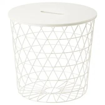 IKEA KVISTBRO Masa depozitare, alb, 44 cm