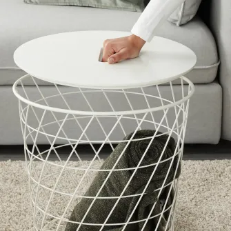 IKEA KVISTBRO Masa depozitare, alb, 44 cm