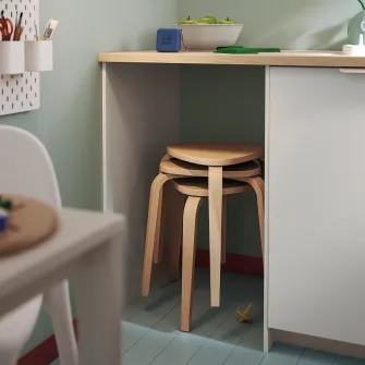 IKEA KYRRE Taburet, mesteacan