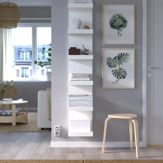 IKEA LACK Etajera suspendata, alb, 30x190 cm