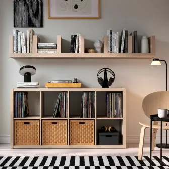IKEA LACK Etajera suspendata, aspect stejar antichizat, 30x190 cm