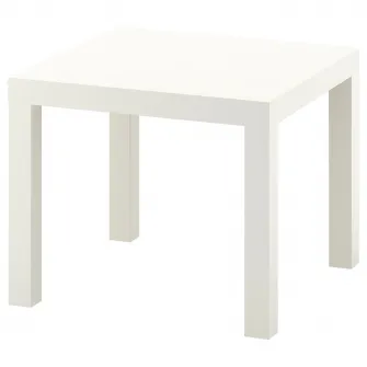 IKEA LACK Masuta cafea, alb, 55x55 cm