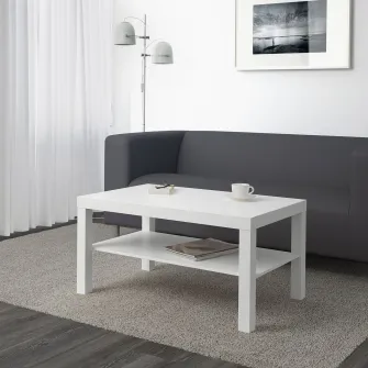 IKEA LACK Masuta cafea, alb, 90x55 cm