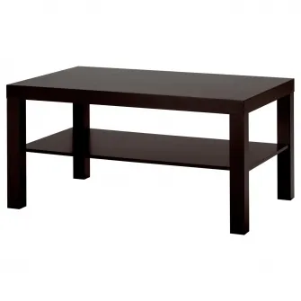 IKEA LACK Masuta cafea, negru-maro, 90x55 cm