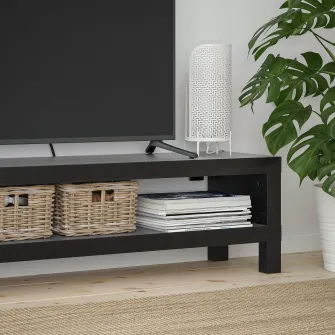 IKEA LACK Comoda TV, negru-maro, 120x35x36 cm