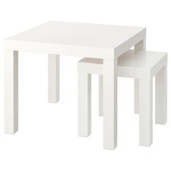 IKEA LACK Set 2 mese, alb