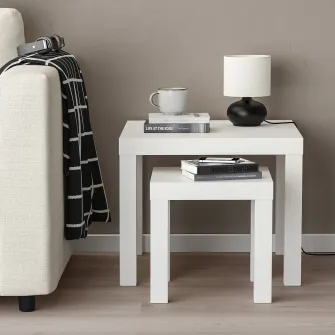 IKEA LACK Set 2 mese, alb
