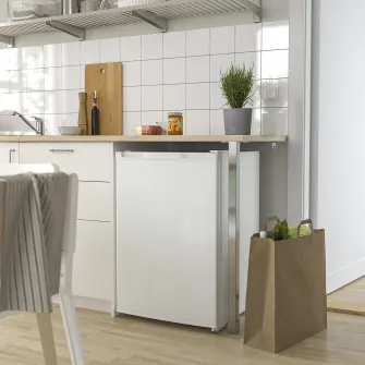 IKEA LAGAN Frigider cu compartiment congelator, independent/alb, 97/16 l