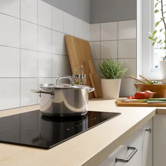 IKEA LAGAN Plita cu inductie, plug-in 2 zone/negru