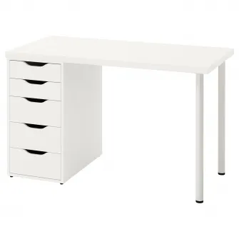 IKEA LAGKAPTEN / ALEX Birou, alb, 120x60 cm