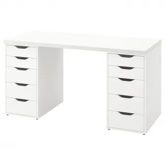 IKEA LAGKAPTEN / ALEX Birou, alb, 140x60 cm
